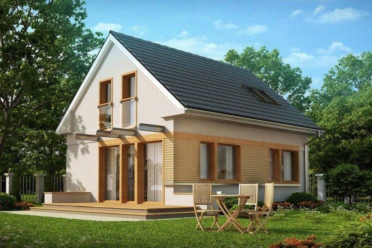 Maison à deux étages avec grenier - projets et photos