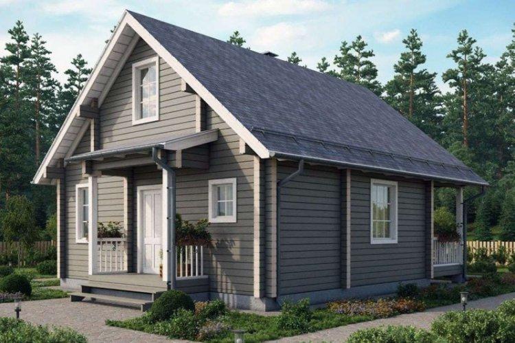 Maison 8 par 8 avec un grenier - projets et photos