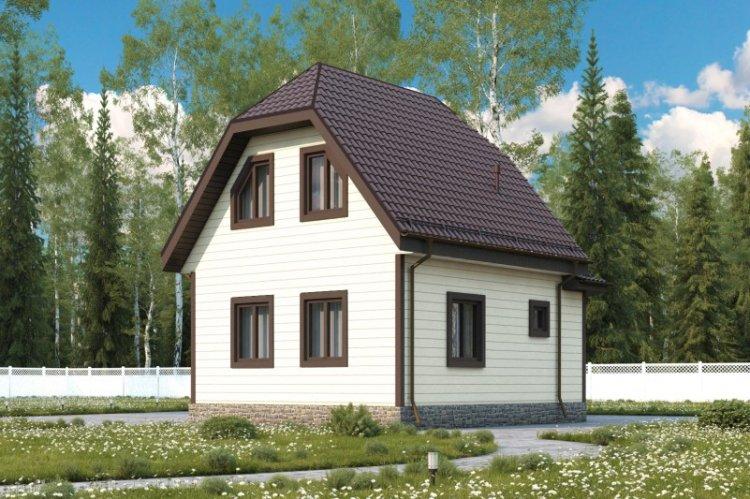 Maison 6 par 6 avec un grenier - projets et photos