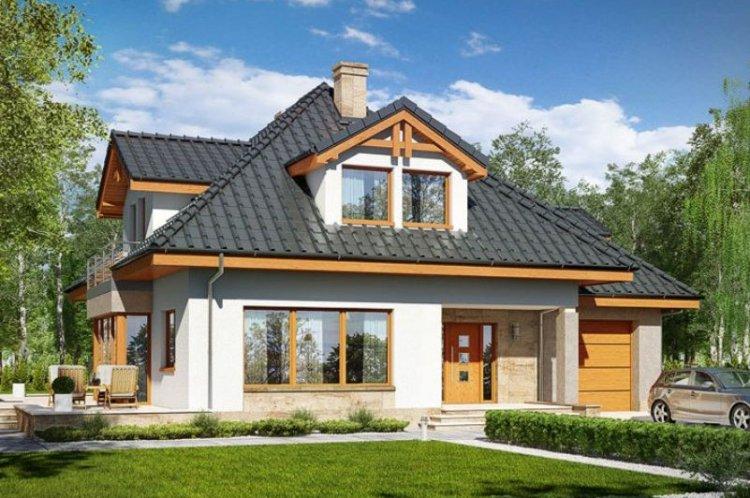 Maison de blocs de mousse avec un grenier - projets et photos