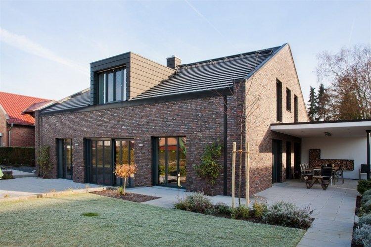Maison en brique de style scandinave - projets et photos