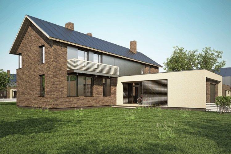 Maison en brique de style scandinave - projets et photos