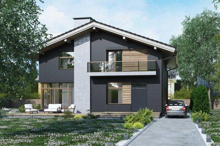 Maison en brique de style scandinave - projets et photos