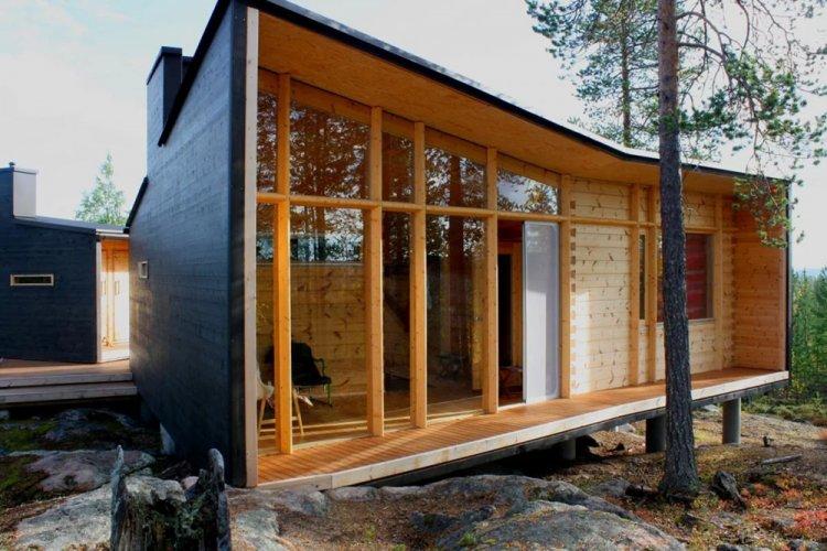 Maison de style scandinave avec sauna - projets et photos