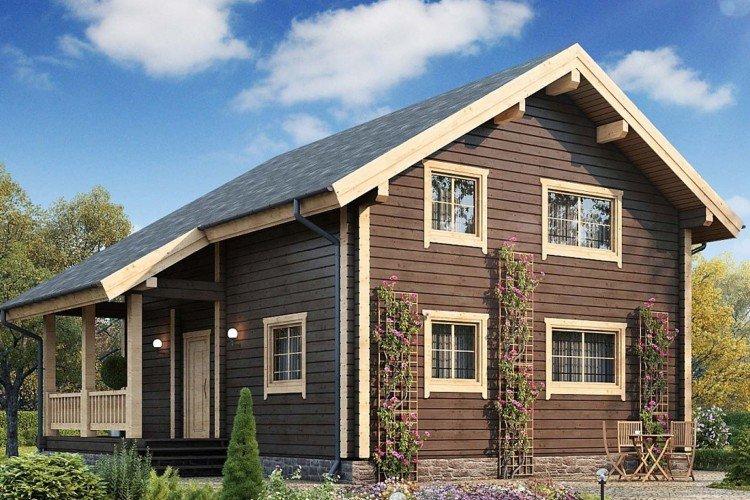 Toit pour une maison en bois