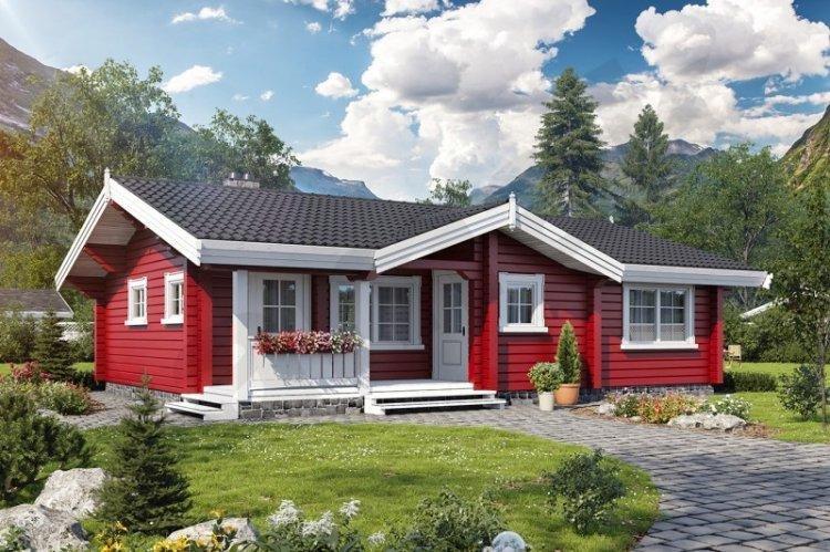 Maison à un étage d'un bar - projets et photos