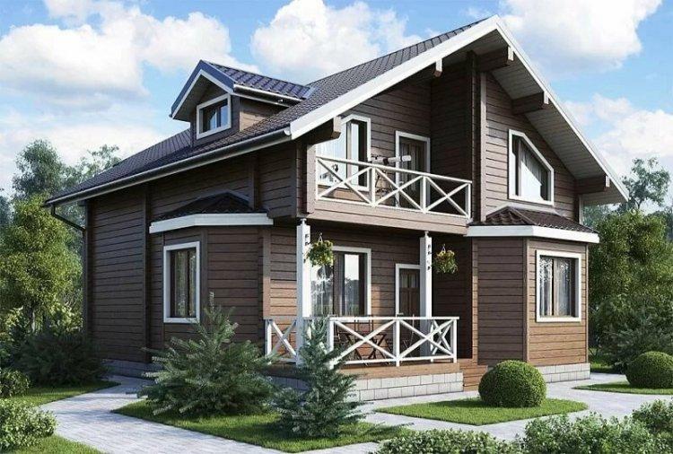 Maisons à deux étages d'un bar - projets et photos