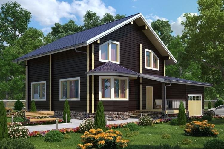 Maisons à deux étages d'un bar - projets et photos