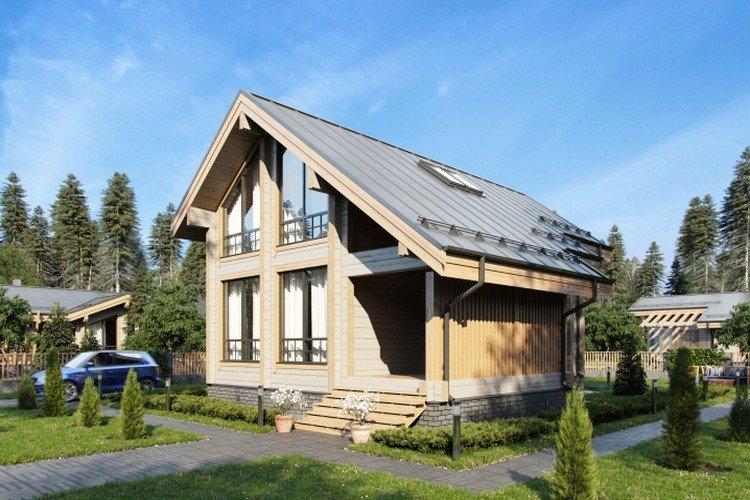 Maisons d'un bar avec un grenier - projets et photos