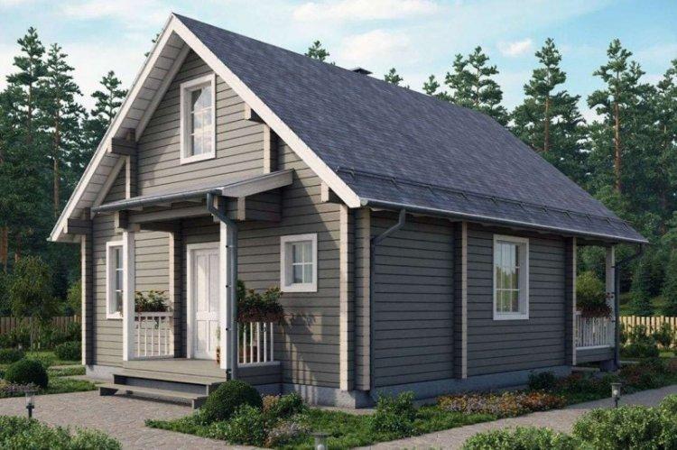 Maison en rondins de style scandinave - projets et photos