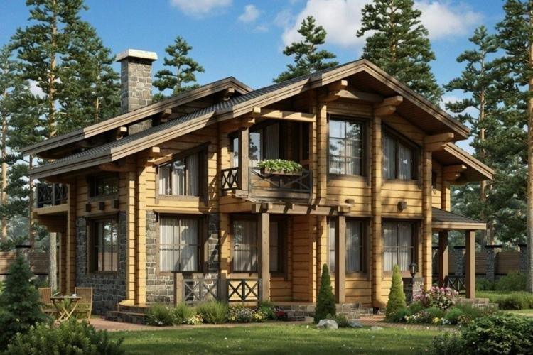 Maisons en rondins de style chalet - projets et photos