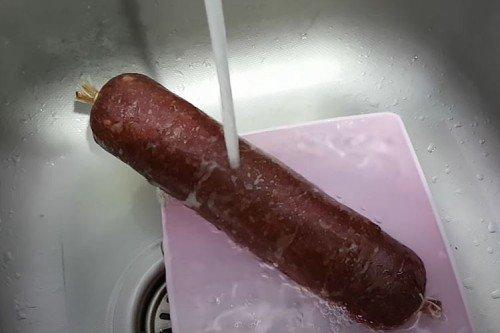 Cervelat de boeuf maison - recette pas à pas