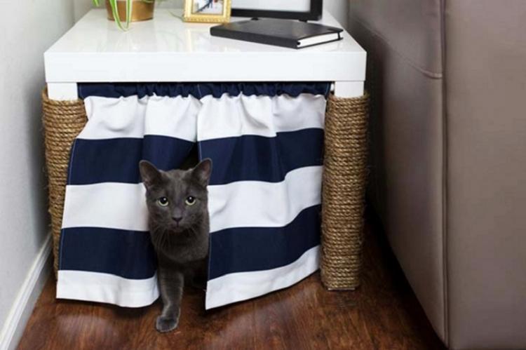 Maison de chat intégrée - Maison de chat bricolage