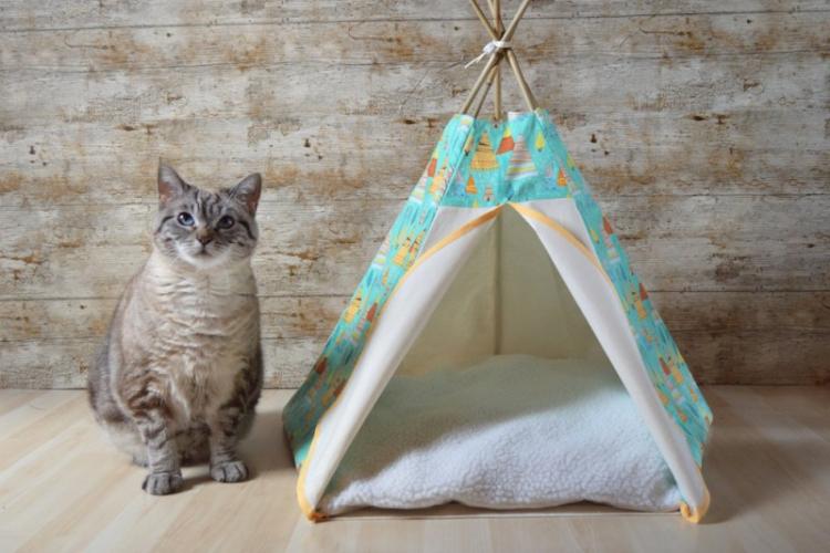 Maison-tente - Maison de chat bricolage