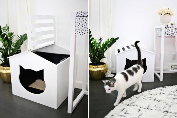 Maison de chat bricolage - photos et idées