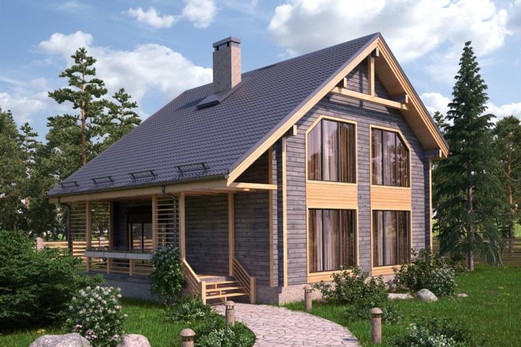 Maisons à deux étages d'un bar - projets et photos