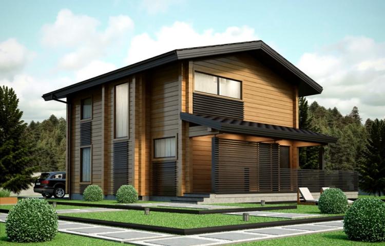 Maisons à deux étages d'un bar - projets et photos