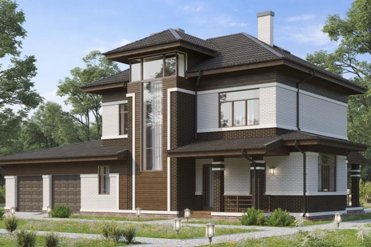 Maisons à deux étages avec grenier - projets et photos