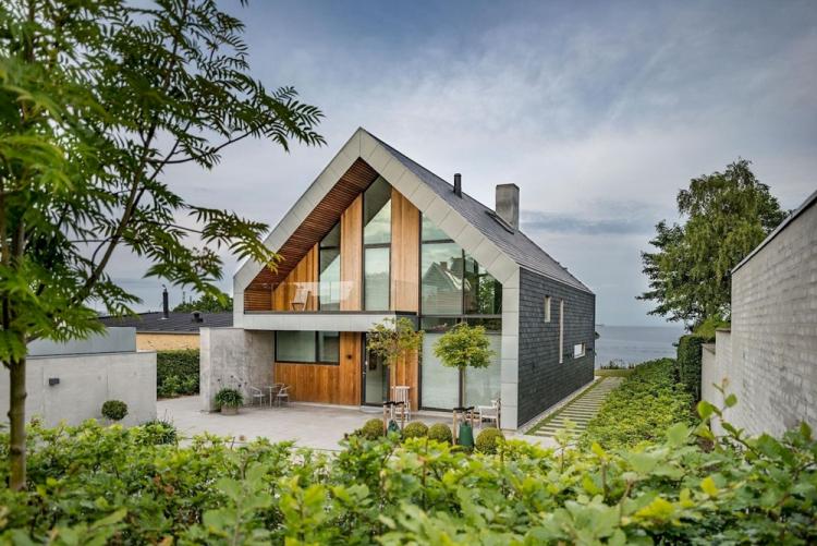 Maisons à deux étages de style scandinave - projets et photos