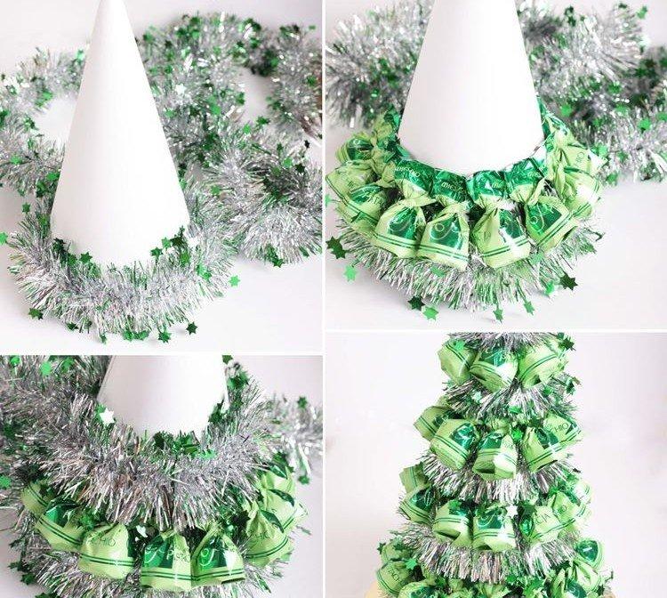 Sapin de Noël à faire soi-même en chocolats