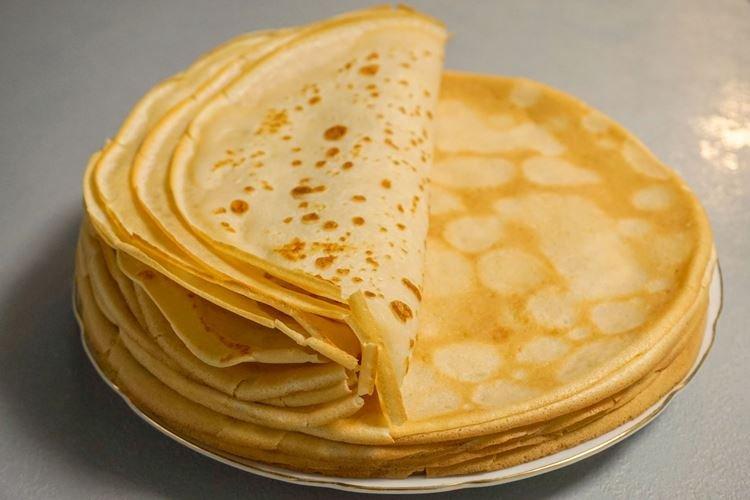 Crêpes maigres au jus de pomme