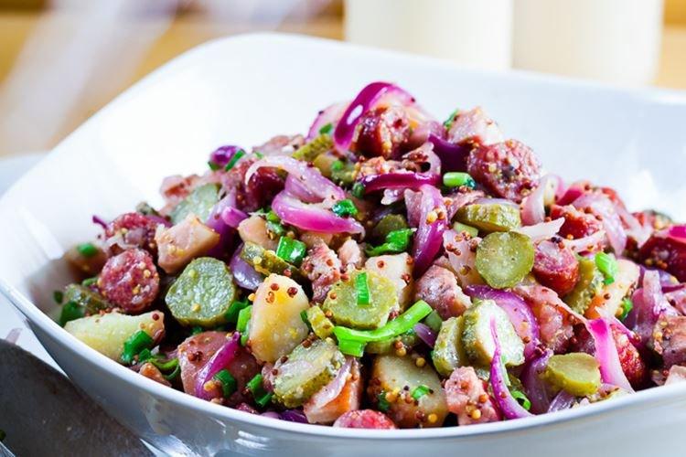 Salade de pommes de terre fumées