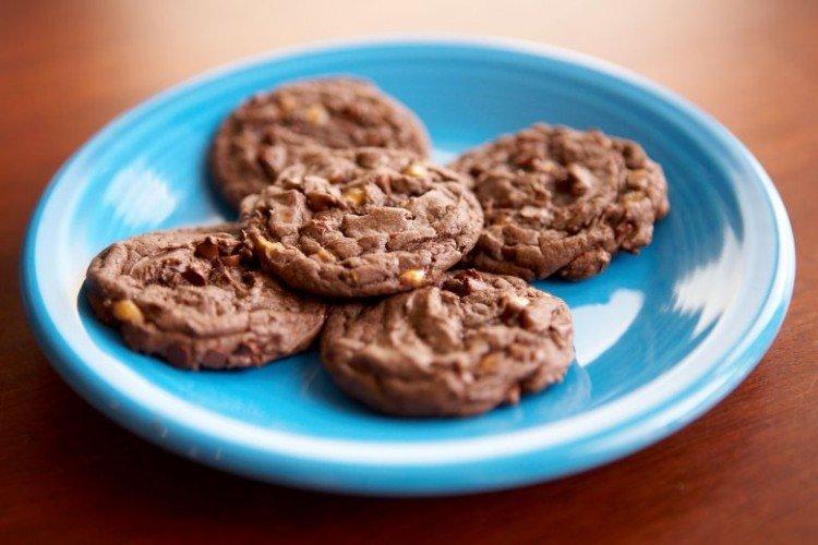 Biscuits maigres au chocolat et aux noix