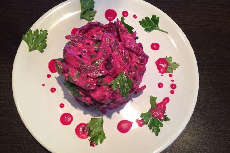 Salade de betteraves et ricotta