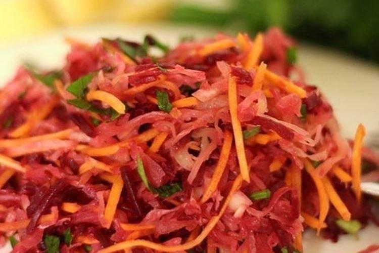 Salade de betteraves et choucroute