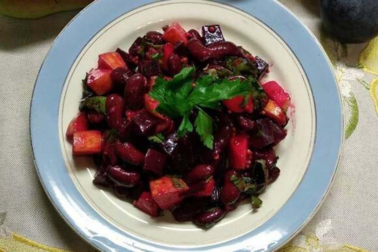 Salade de betteraves et haricots