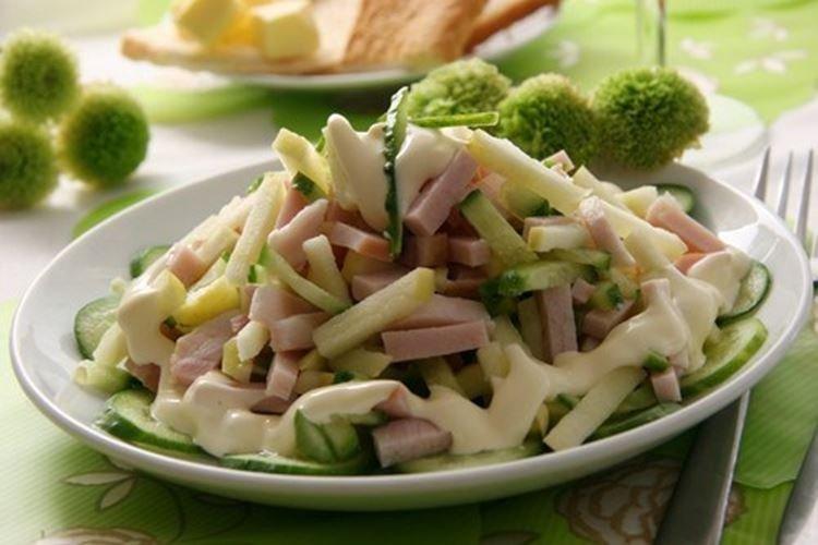 Salade de jambon et pommes