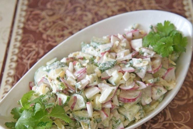 Salade de radis et fromage