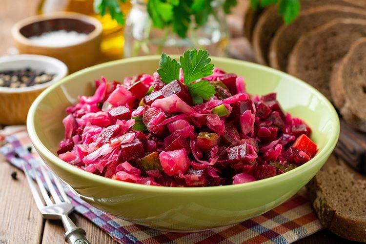 Vinaigrette aux champignons marinés