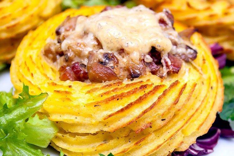 Escalopes de poulet en purée de pommes de terre