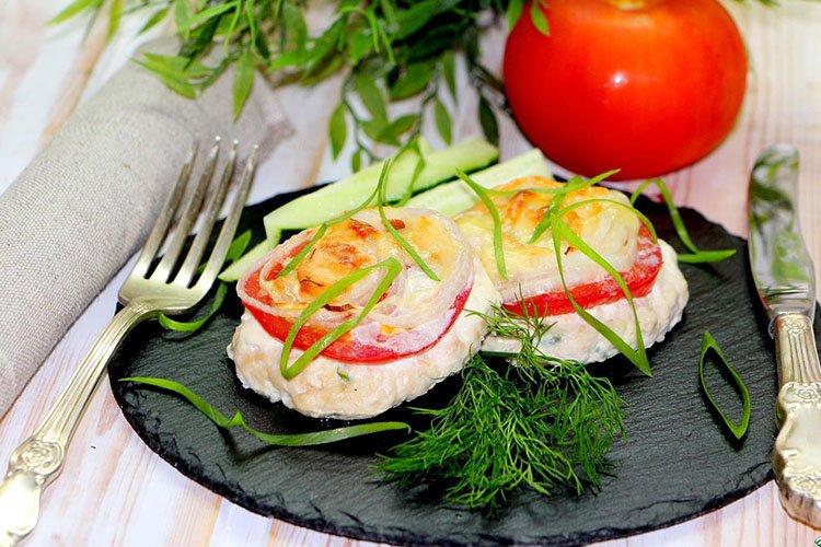 Escalopes de poulet sous un manteau de fourrure