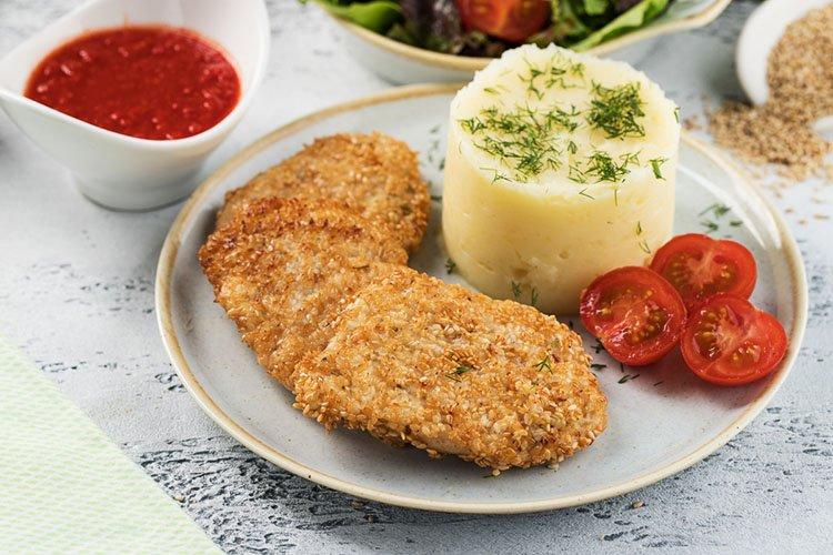 Côtelettes de filet de poulet à la moutarde et au miel