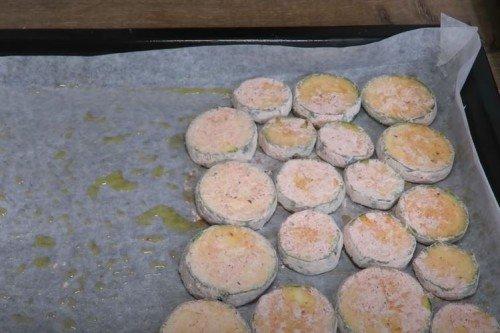 Courgettes croustillantes au four