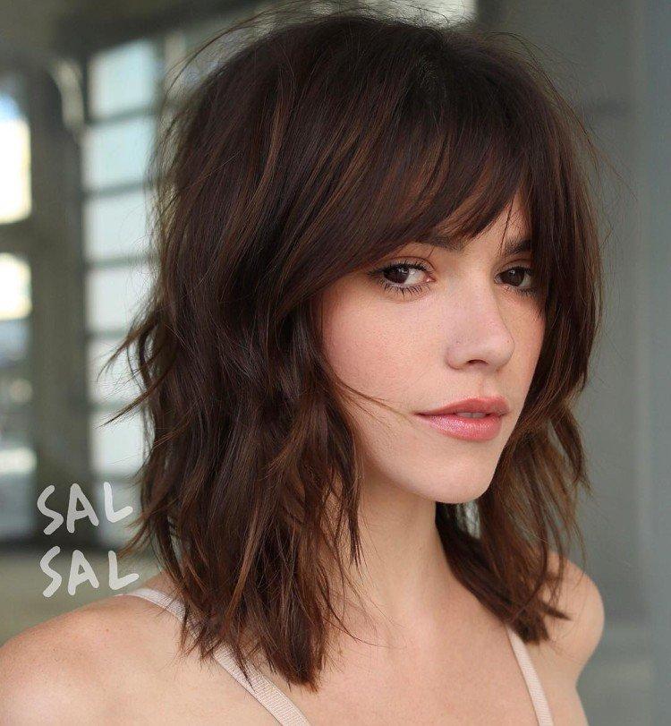 Coupes de cheveux avec frange 2021 - photos et belles idées