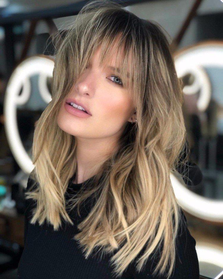 Coupes de cheveux avec frange 2021 - photos et belles idées