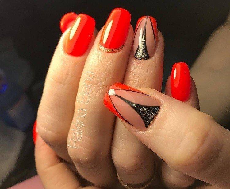 Manucure rouge - photo et belles idées