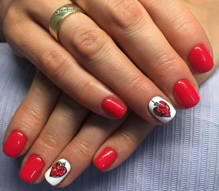 Manucure rouge - photo et belles idées