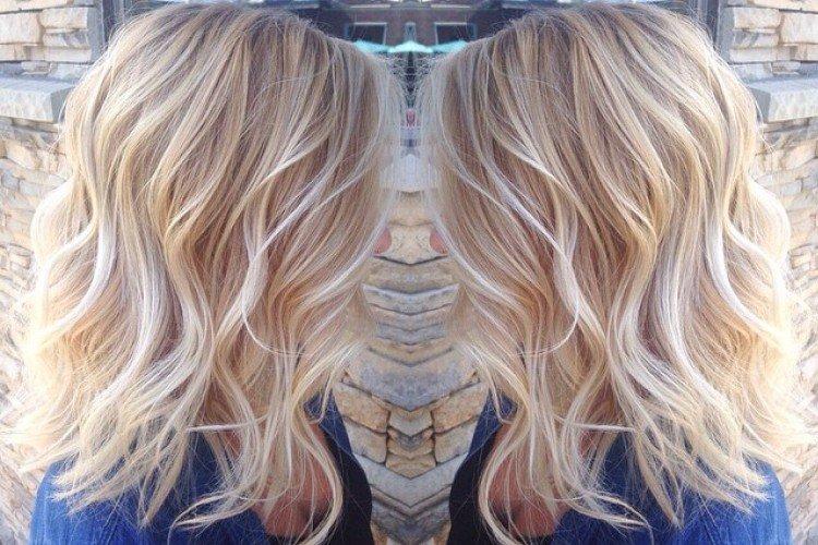 Balayage sur cheveux blonds