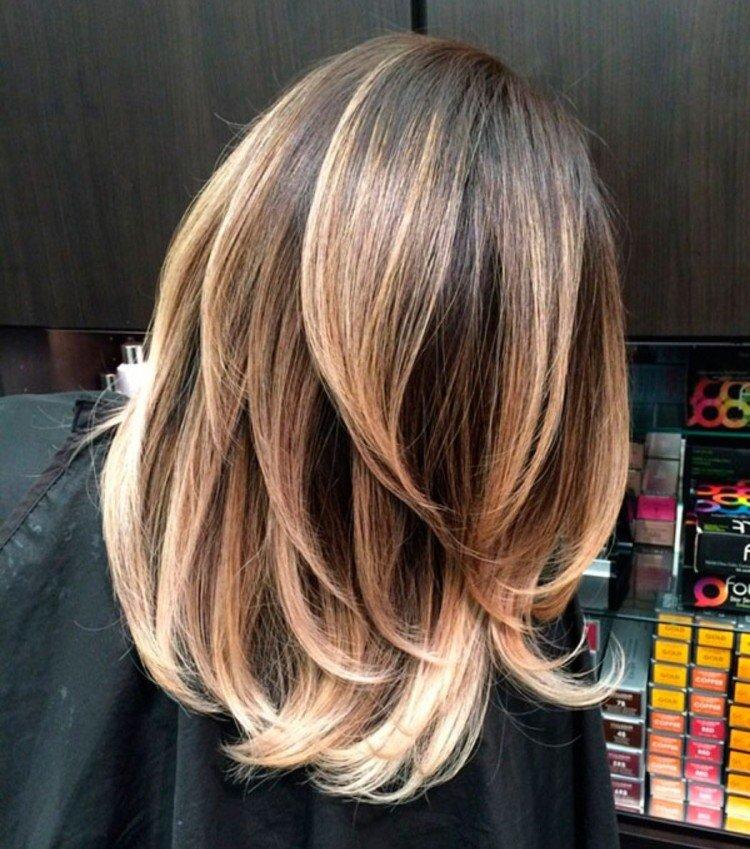 Coloriage de balayage - exemples de photos