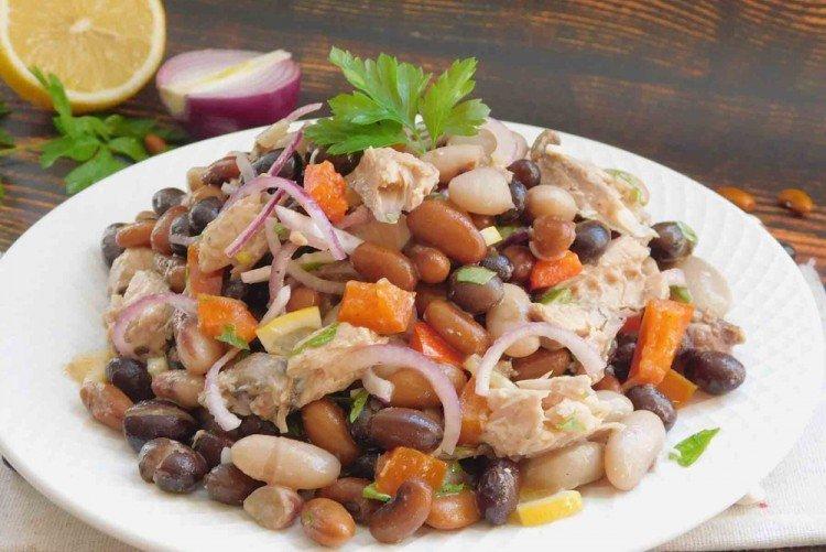 Salade de goberge aux haricots