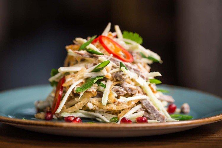 Salade de radis à l'agneau