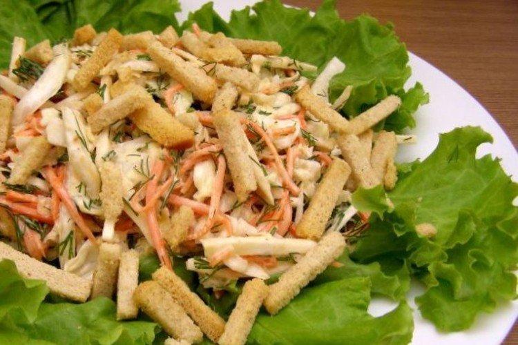 Salade de radis aux croûtons