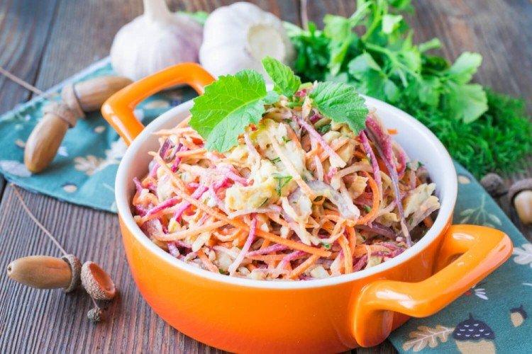 Salade de radis au porc