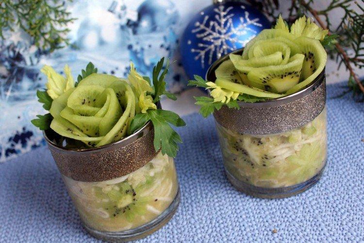 Salade de radis noir au kiwi