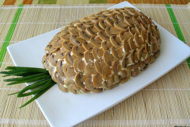 Salade de champignons et ananas