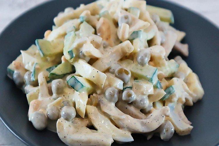 Salade de calamars aux petits pois